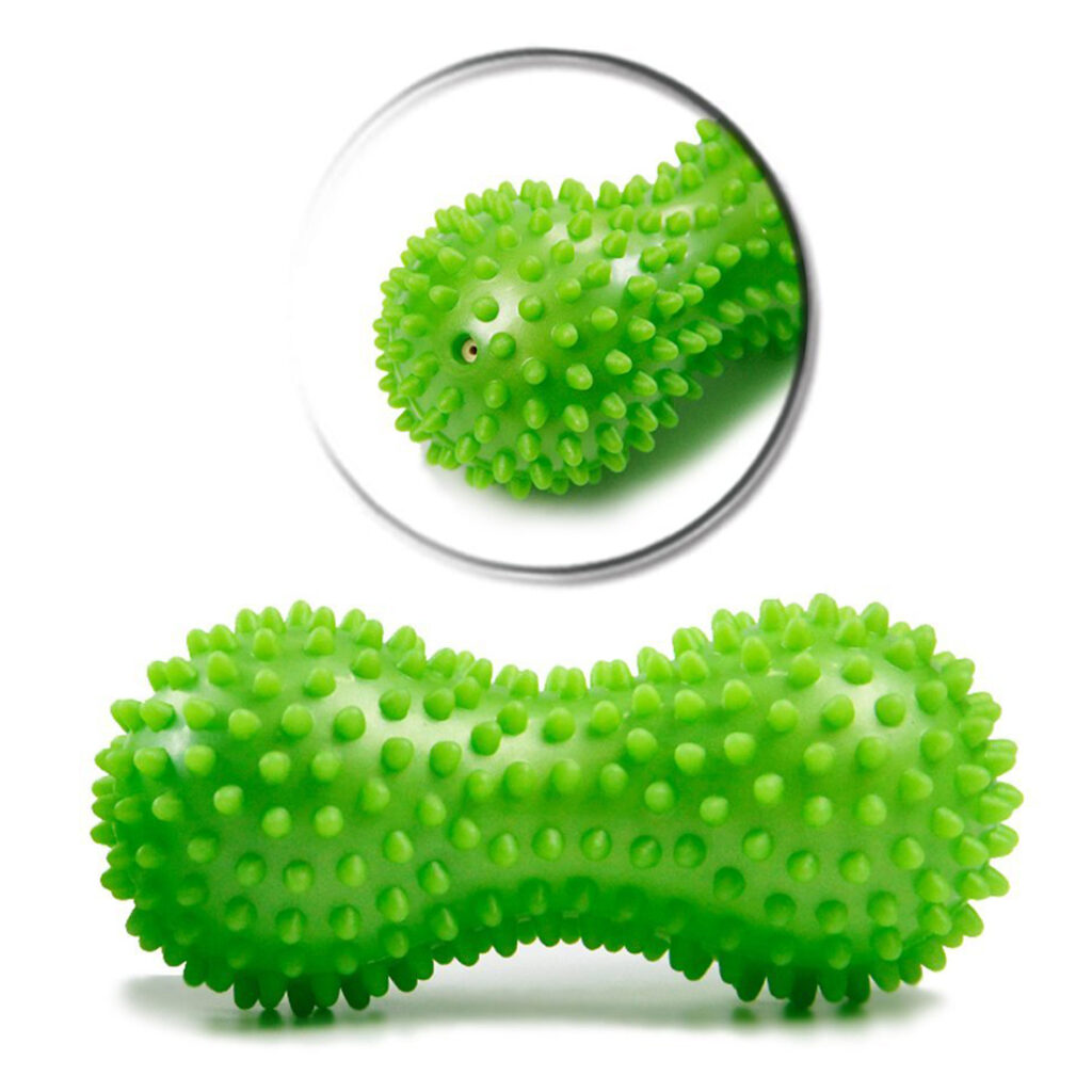 Peanut PVC Yoga Supplies with Thorns Workout Massage Ball Inflated Air Muscle Foot Massage Hedgehog Ball