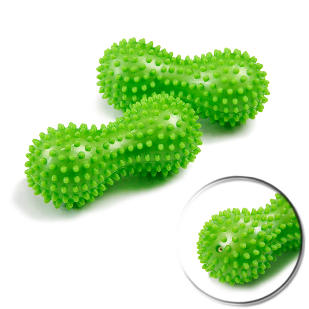Peanut PVC Yoga Supplies with Thorns Workout Massage Ball Inflated Air Muscle Foot Massage Hedgehog Ball